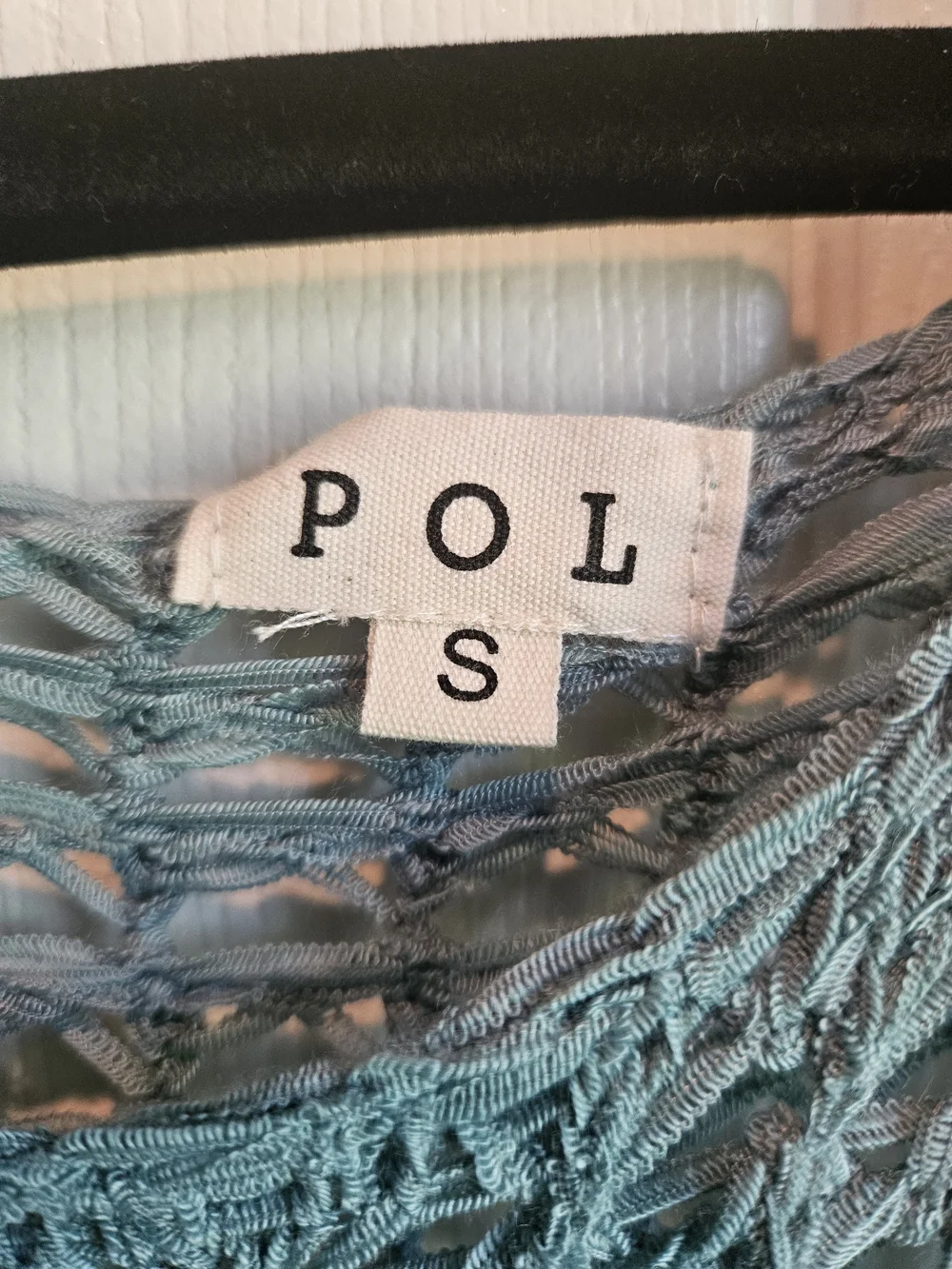 POL Scoop Neck Sweater in Teal/Aqua